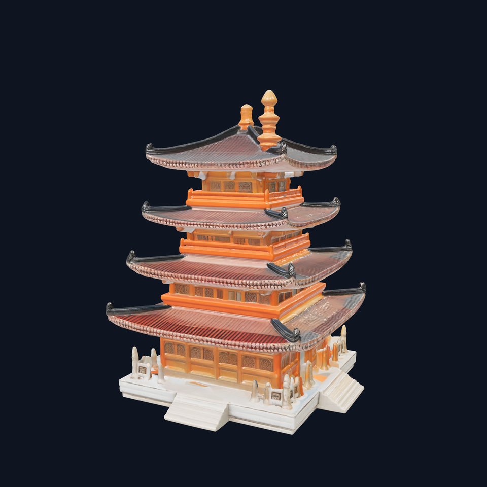 Intricate Pagoda Architecture Model Pack
